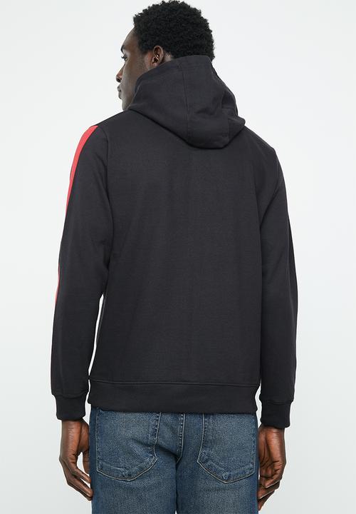 Brave Soul - Majestic striped hoodie - black