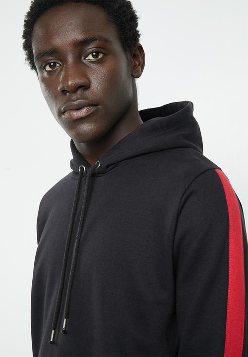 Brave Soul - Majestic striped hoodie - black