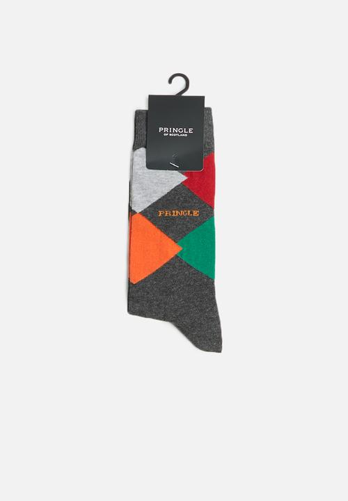 Pringle of Scotland - Austin colour block socks - multi