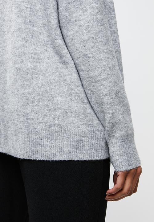 edit - Boxy wide hemline sweater - grey