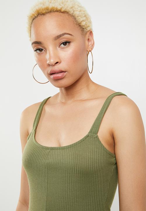 Cotton On - Ronnie strappy playsuit - khaki