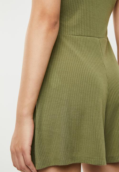 Cotton On - Ronnie strappy playsuit - khaki