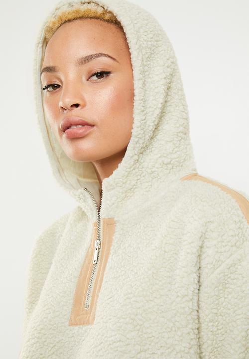 Cotton On - Oversize polar fleece top - cream