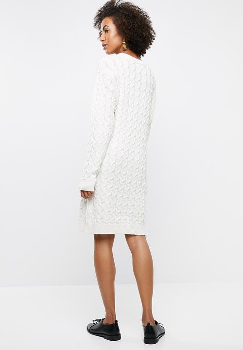 edit - Cable knit tunic - neutral