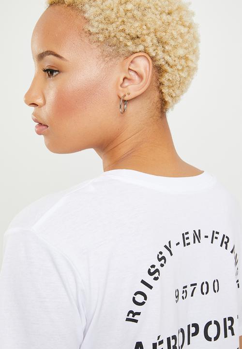Cotton On - Classic slogan aerosports tee - white