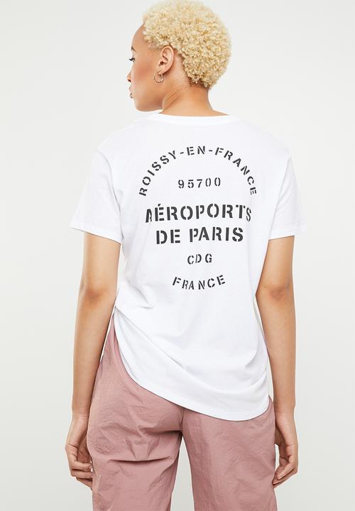 Cotton On - Classic slogan aerosports tee - white