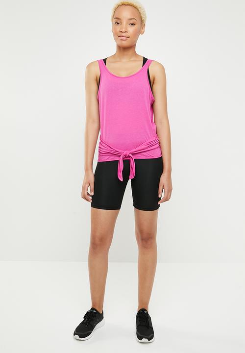 Cotton On - Wrap back tank top - pink