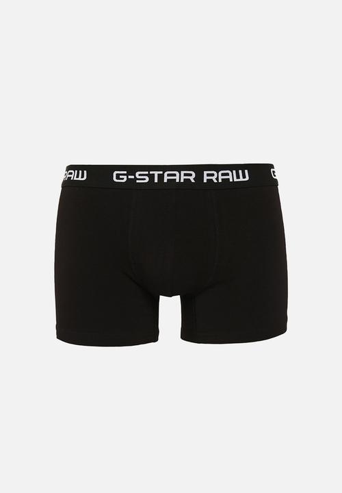 G-STAR - 3 Pack classic stretch trunk - black