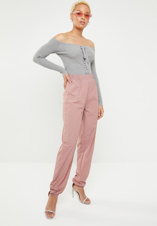 Missguided - 80's trackpants - pink