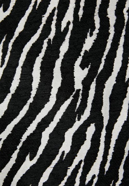 Missguided - Zebra bomber jacket - black & white
