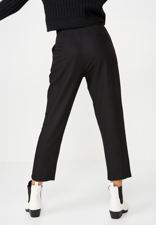Cotton On - Jacklyn buckle pants - black