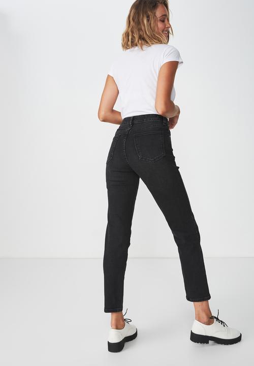 Cotton On - Stretch mom jeans - black