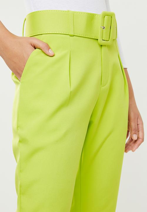 Missguided - Woven self fabric cigarette - lime