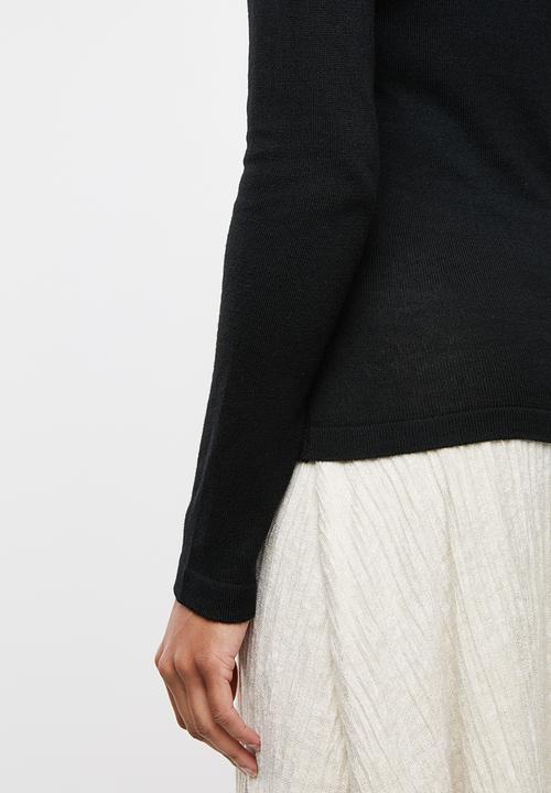 edit - Classic poloneck - black
