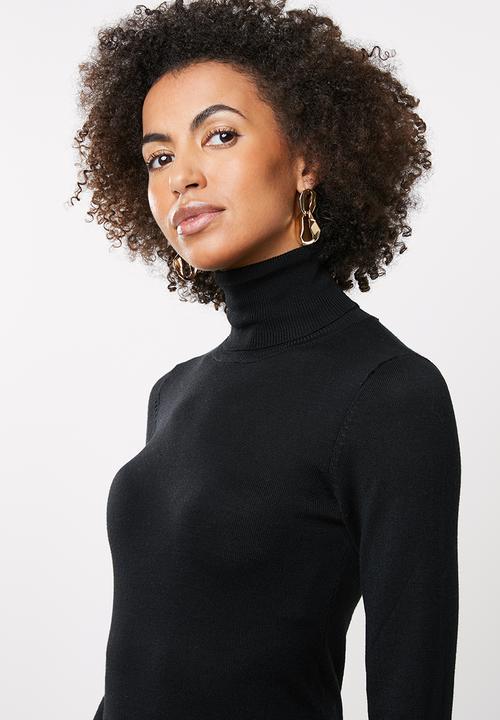 edit - Classic poloneck - black