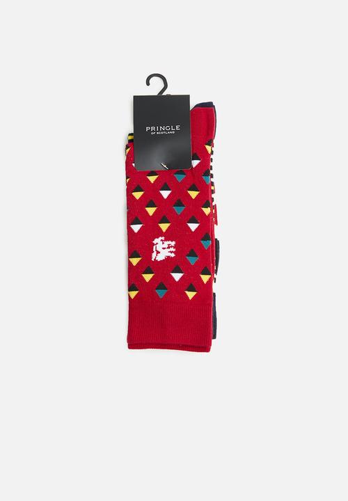 Pringle of Scotland - Gregson 2 pack socks - multi