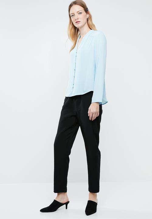 Vero Moda - Manja v-neck shirt - blue