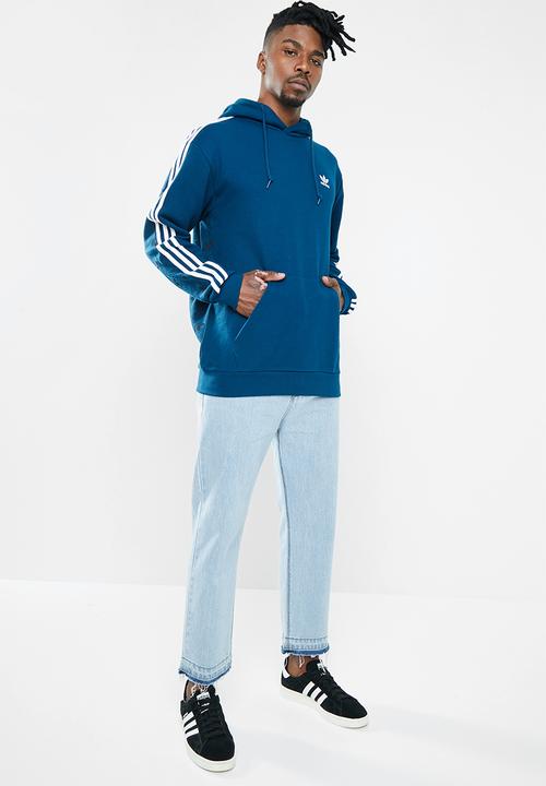 adidas Originals - Monogram hoodie - blue & white