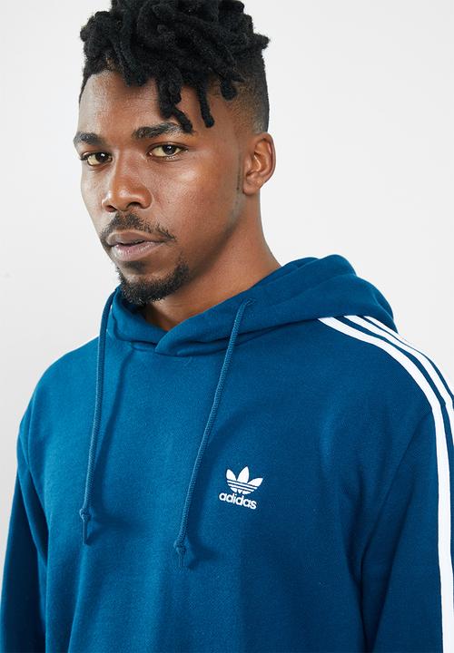 adidas Originals - Monogram hoodie - blue & white