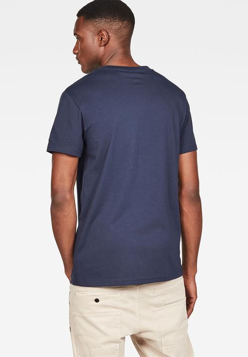 G-STAR - Graphic 9 r short sleeve tee - navy