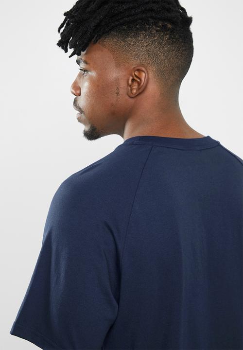 New Balance  - NB athletics raglan tee- navy & purple