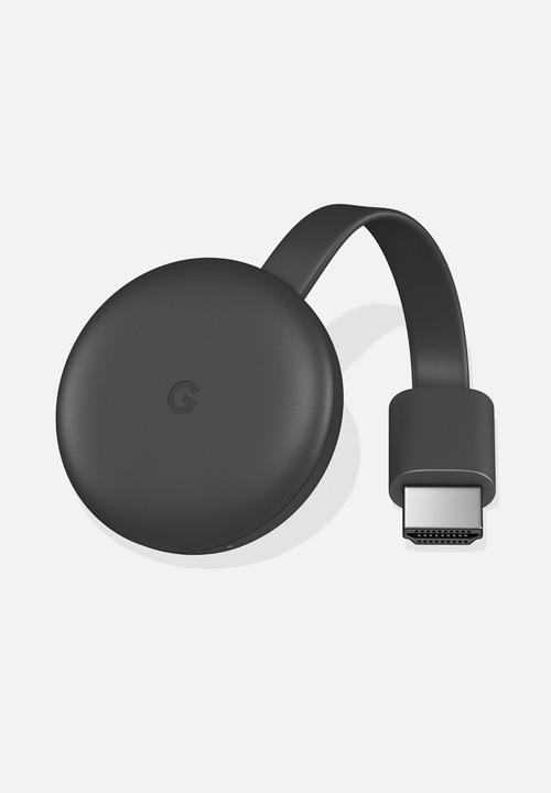 Google - Google chromecast 3rd gen - black 
