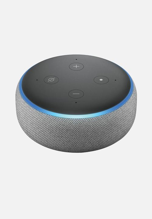 Amazon - Amazon echo dot 3rd gen - grey 