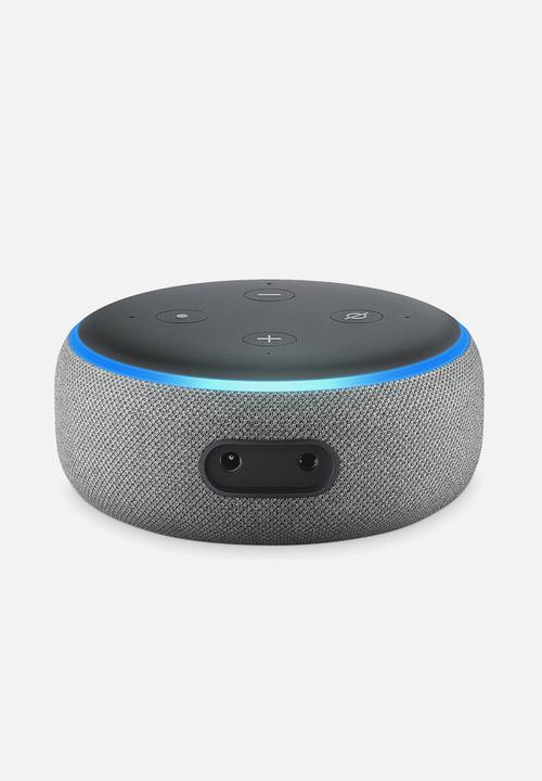 Amazon - Amazon echo dot 3rd gen - grey 