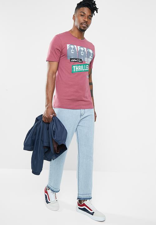 Only & Sons - Gabriel short sleeve tee - burgundy