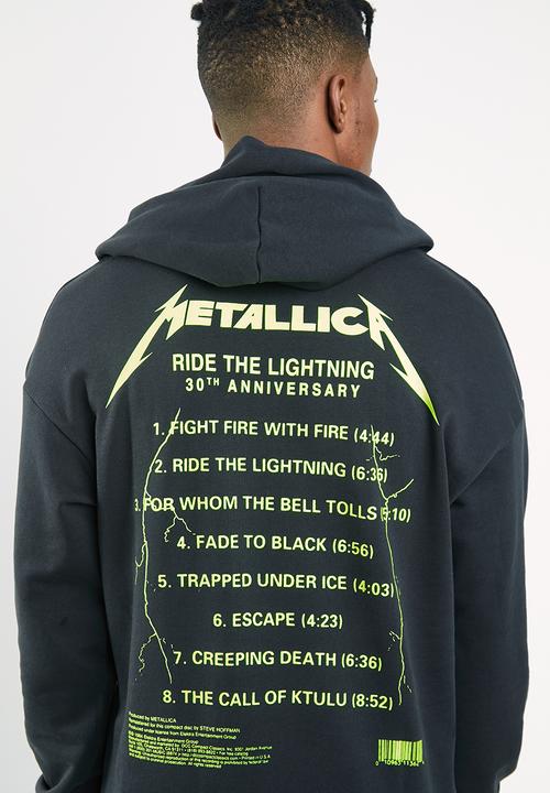 Jack & Jones - Metallica tee sweat hood - black 