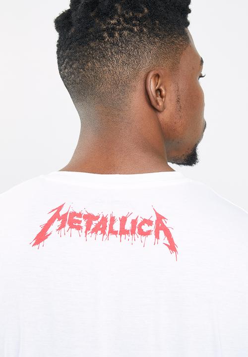 Jack & Jones - Metallica tee short sleeve crew - white
