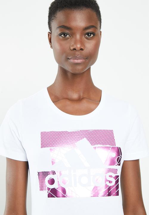 adidas - Ladies boss foil tee - white