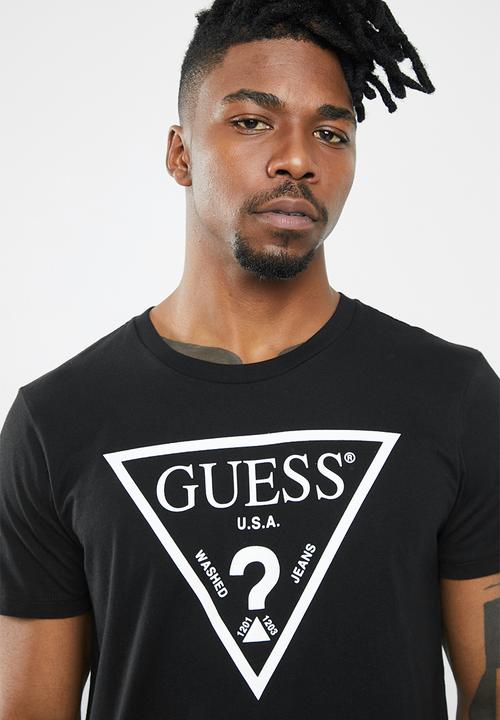 GUESS - Triangle short sleeve tee - black
