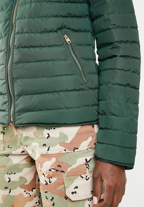 Tokyo Laundry - Ginger hooded puffer jacket - green