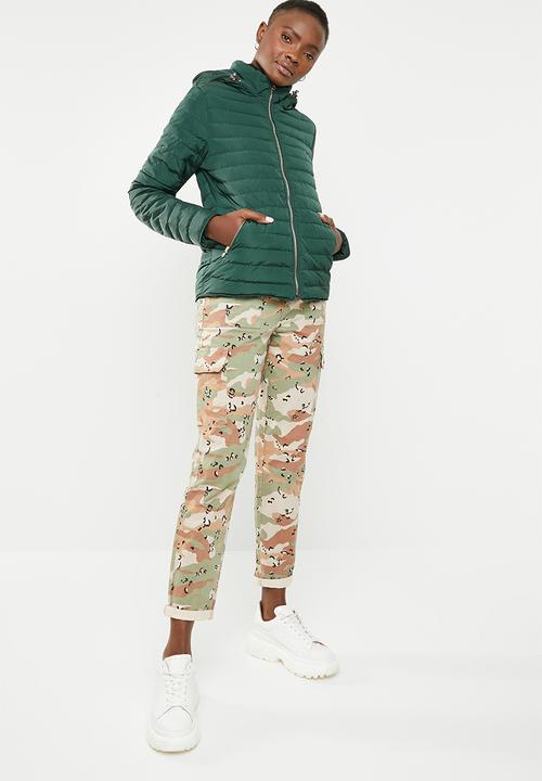 Tokyo Laundry - Ginger hooded puffer jacket - green