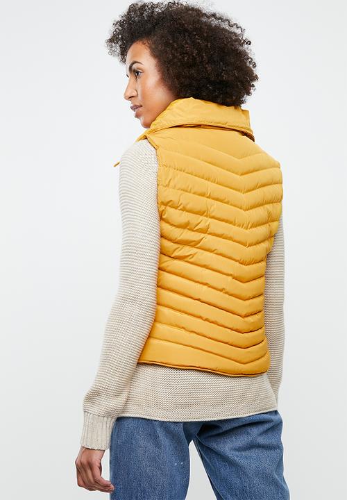 Tokyo Laundry - Chervil sleeveless puffer jacket - yellow 