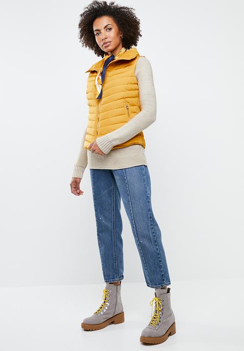 Tokyo Laundry - Chervil sleeveless puffer jacket - yellow 