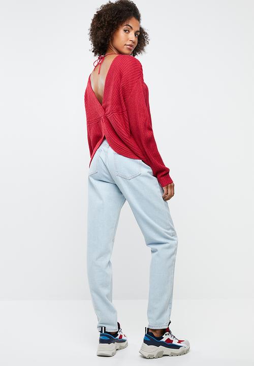 Tokyo Laundry - Tiah twist detail jersey - red