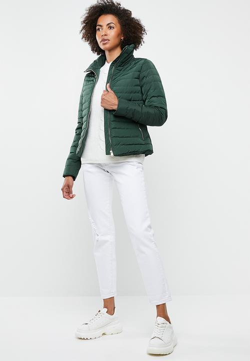 Tokyo Laundry - Honey high neck puffer jacket - green