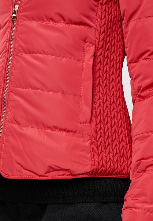 Tokyo Laundry - Chicory puffer jacket - red