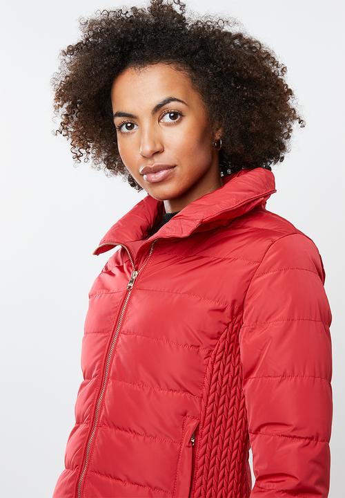 Tokyo Laundry - Chicory puffer jacket - red