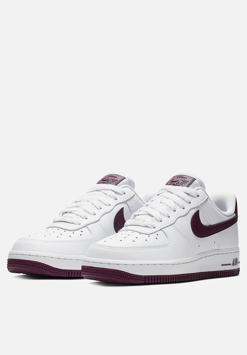 Nike - Nike Air Force 1 '07 - white/bordeaux