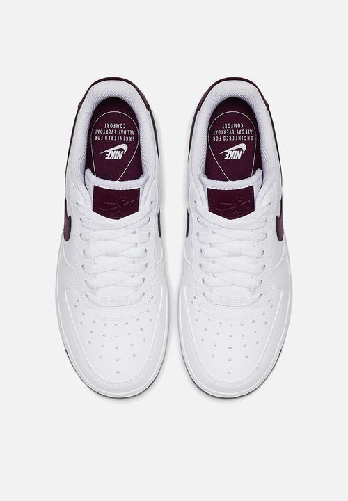 Nike - Nike Air Force 1 '07 - white/bordeaux
