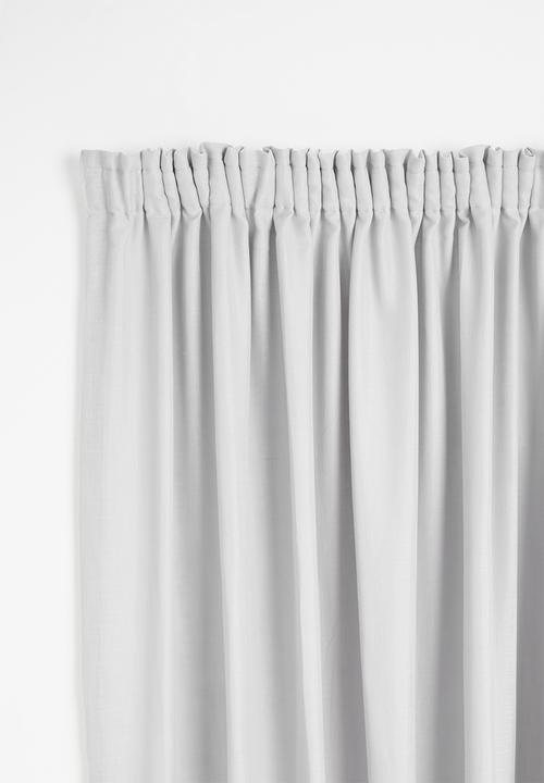 taped curtains