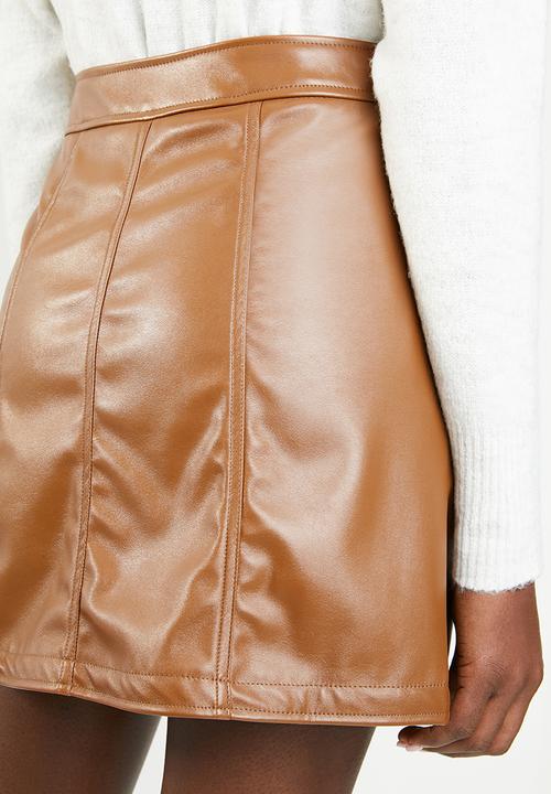 Superbalist - A -line mini skirt - tan