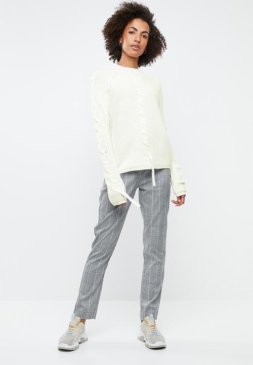 Tokyo Laundry - Jade lace up detail jersey - cream