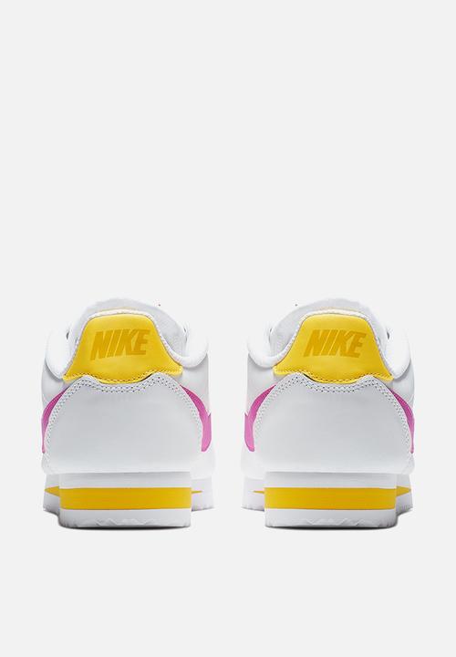 Nike - Classic Cortez Leather - White/laser fuschia-laser