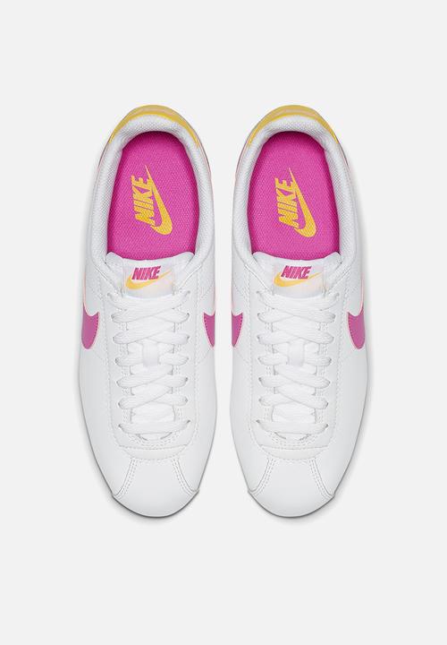 Nike - Classic Cortez Leather - White/laser fuschia-laser