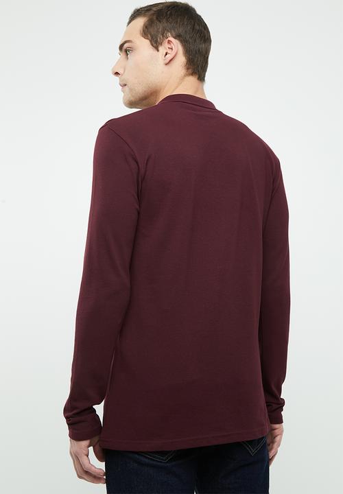 Superbalist - Pique 2 pack golfers - black & burgundy