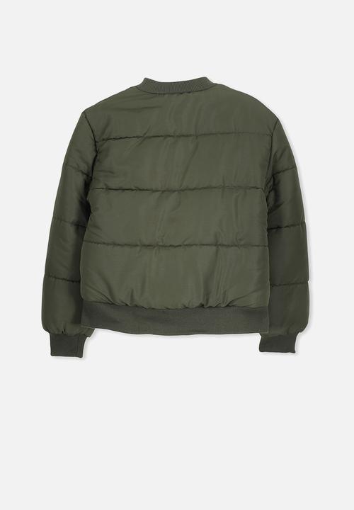 Cotton On - Hybrid bomber jacket - khaki